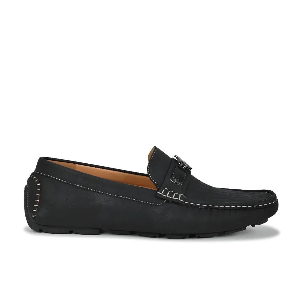 Rocawear Men's Laker Loafer Black Faux Leather Size 8.5 Retro Classy NWT